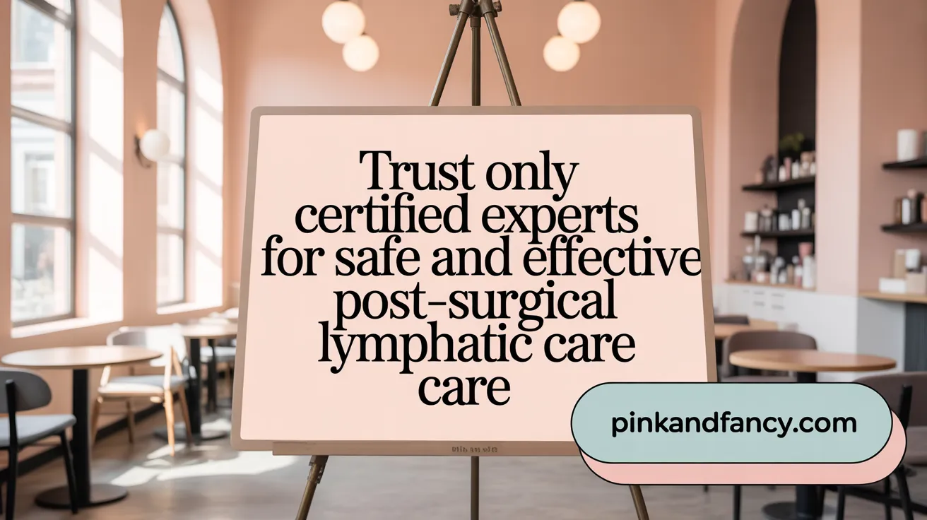 Trust Only Certified Experts for Safe and Effective Post-Surgical Lymphatic Care