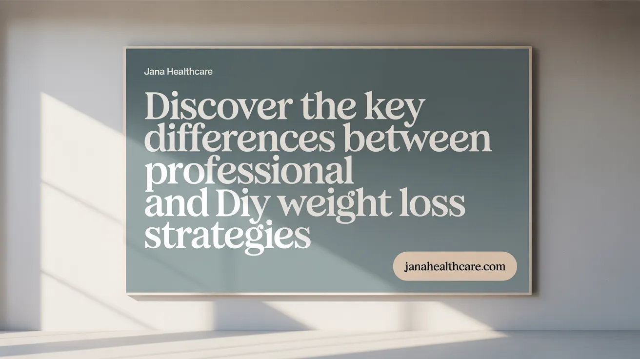 Discover the Key Differences Between Professional and DIY Weight Loss Strategies