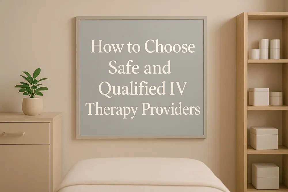 How to Choose Safe and Qualified IV Therapy Providers