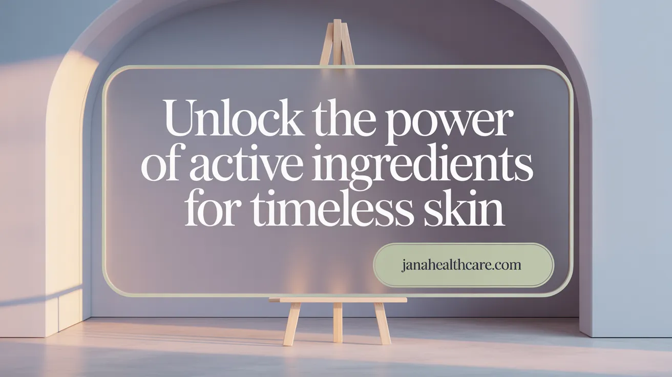 Unlock the Power of Active Ingredients for Timeless Skin