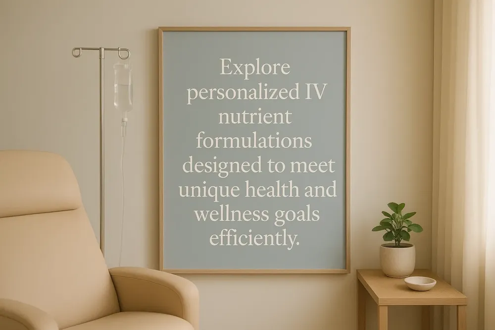 Explore personalized IV nutrient formulations designed to meet unique health and wellness goals efficiently.