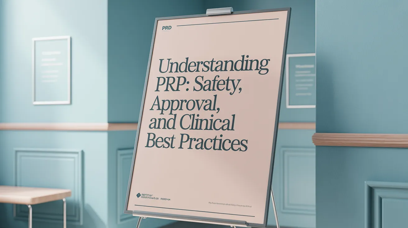Understanding PRP: Safety, Approval, and Clinical Best Practices