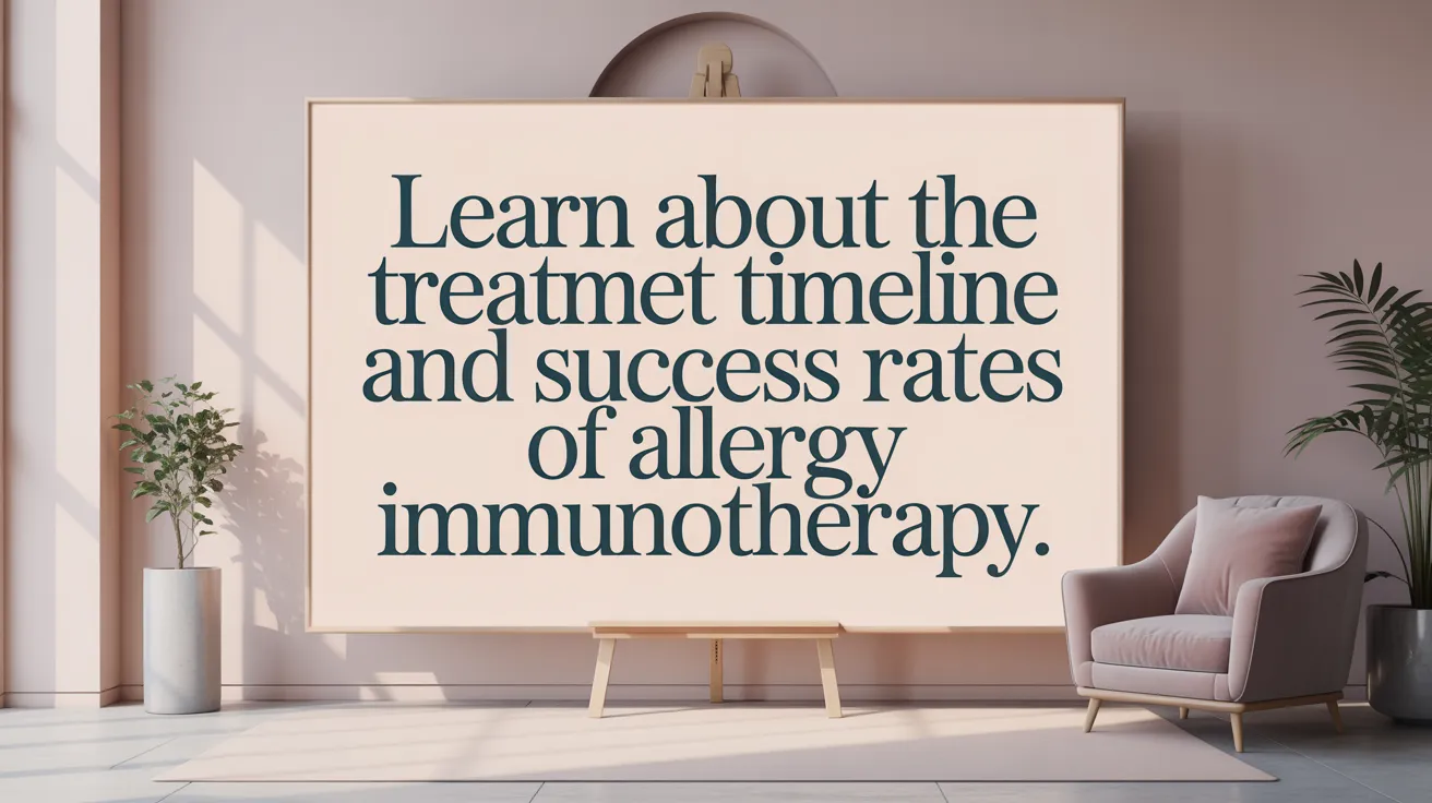 Learn about the treatment timeline and success rates of allergy immunotherapy.