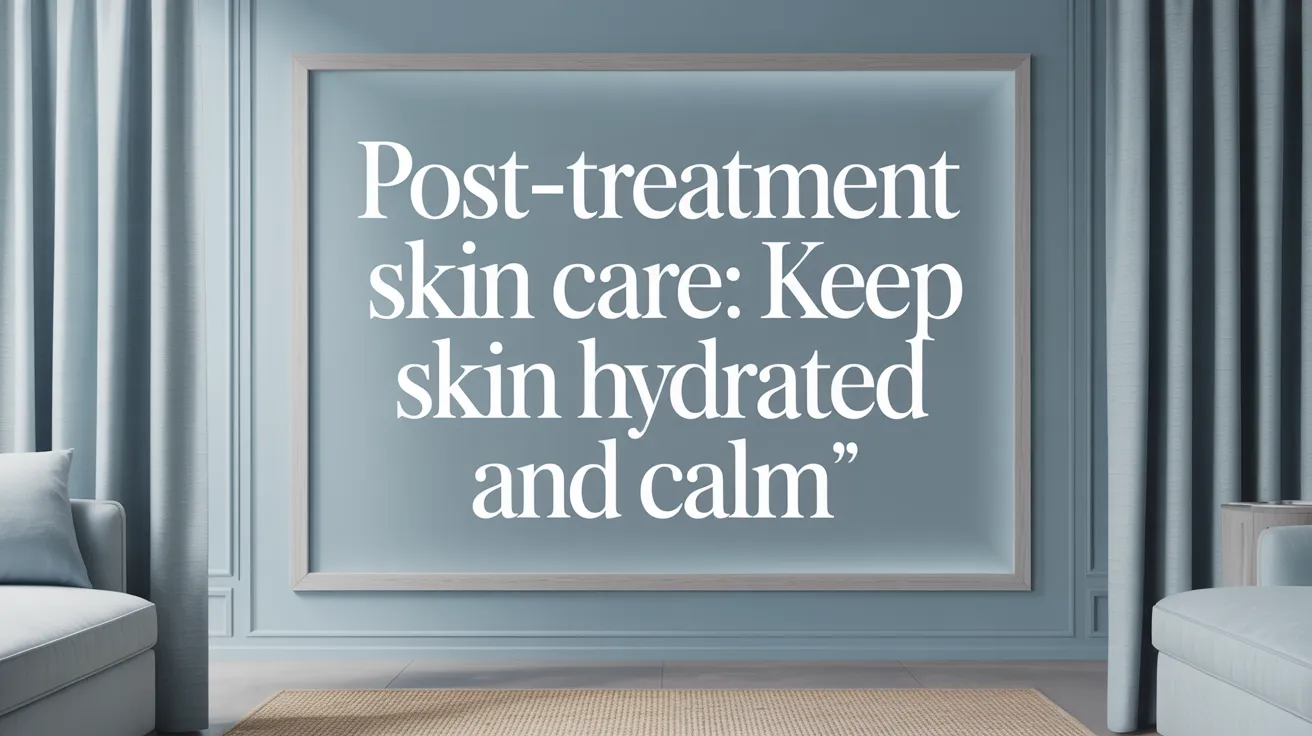 Post-Treatment Skin Care: Keep Skin Hydrated and Calm