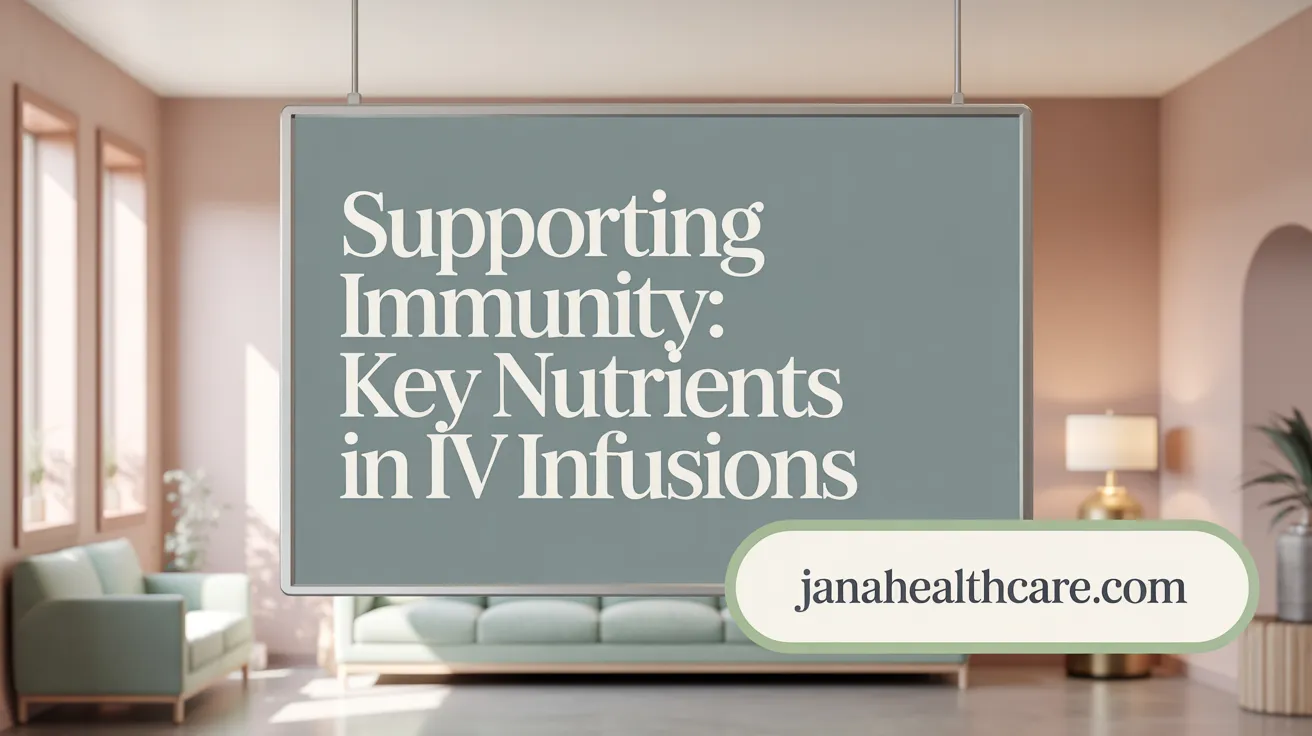 Supporting Immunity: Key Nutrients in IV Infusions