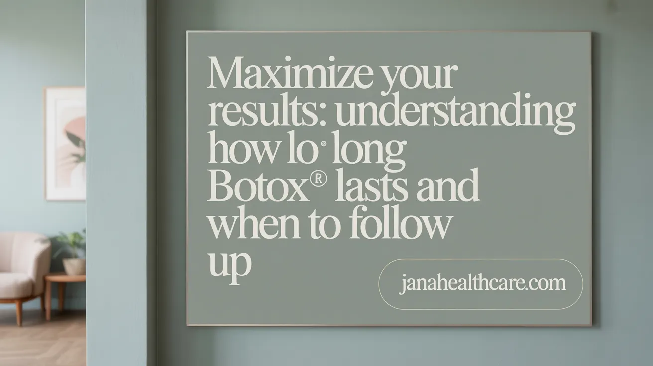Maximize Your Results: Understanding How Long Botox® Lasts and When to Follow Up