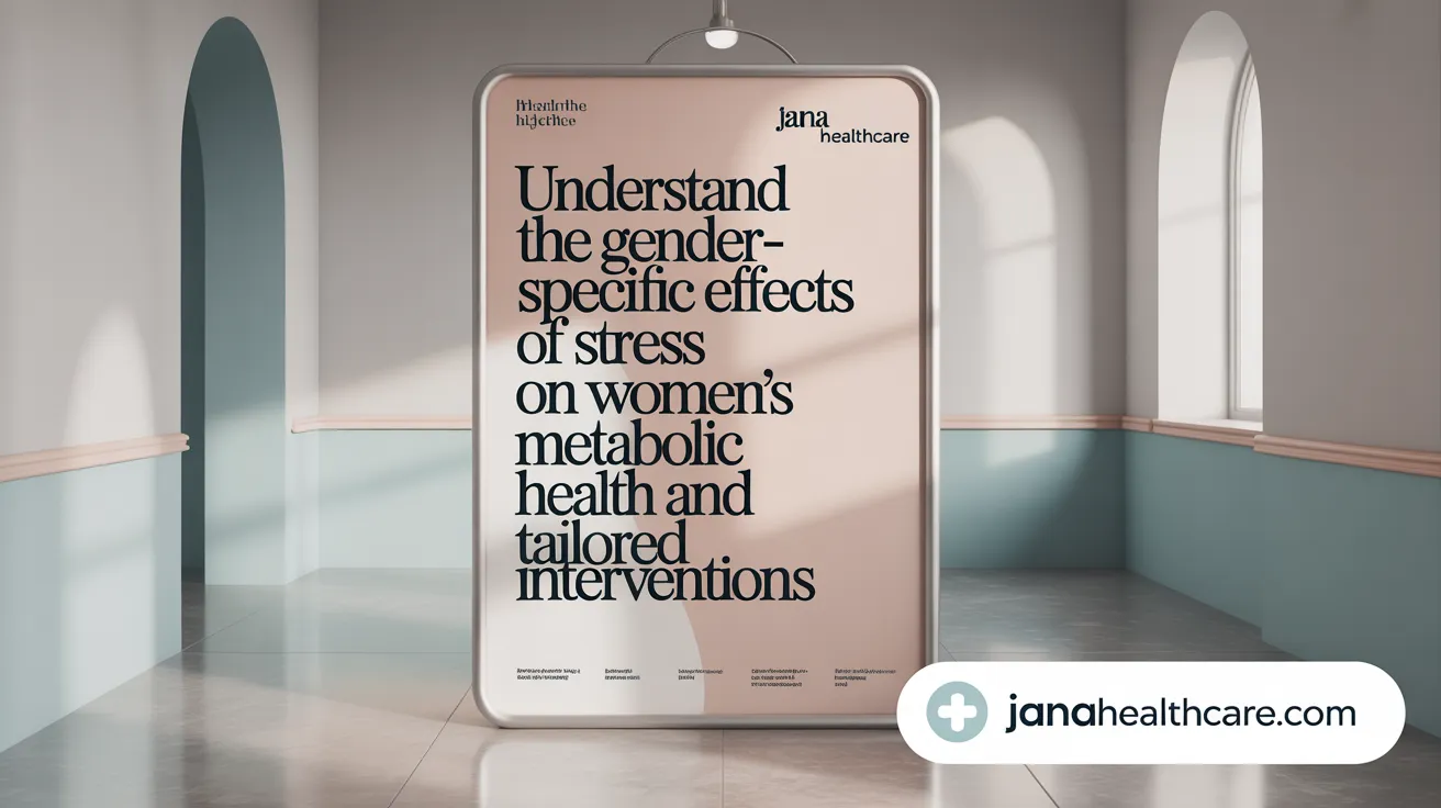 Understand the gender-specific effects of stress on women’s metabolic health and tailored interventions.