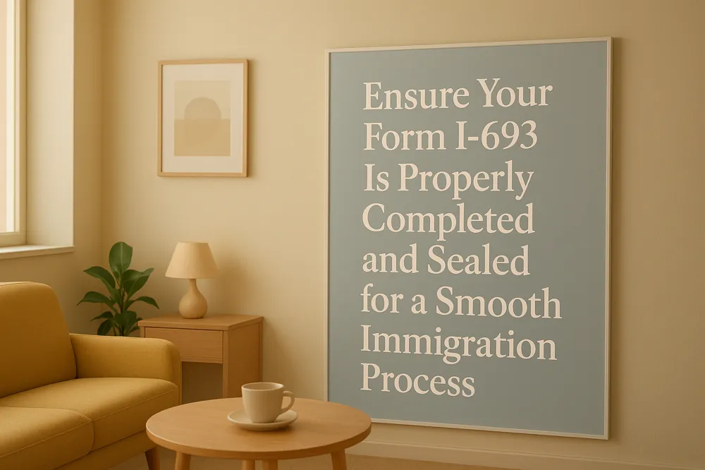 Ensure Your Form I-693 Is Properly Completed and Sealed for a Smooth Immigration Process