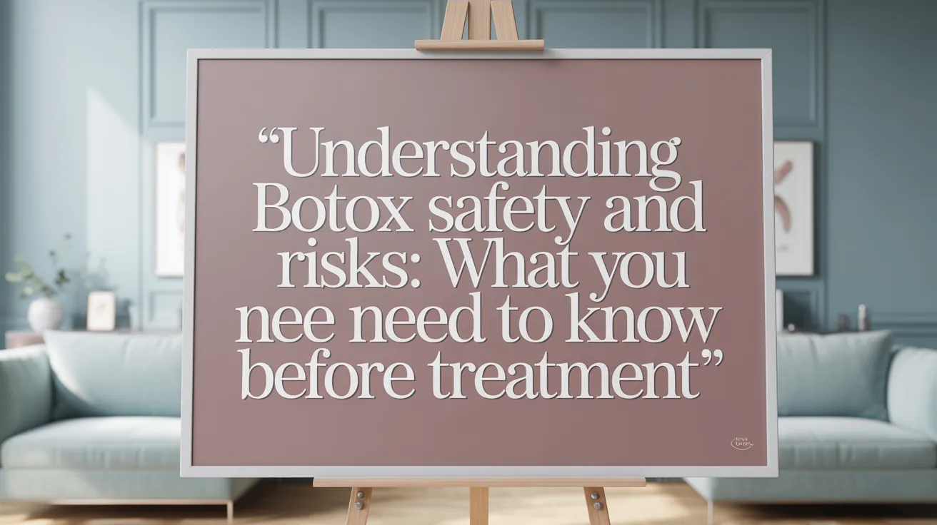 Understanding Botox Safety and Risks: What You Need to Know Before Treatment