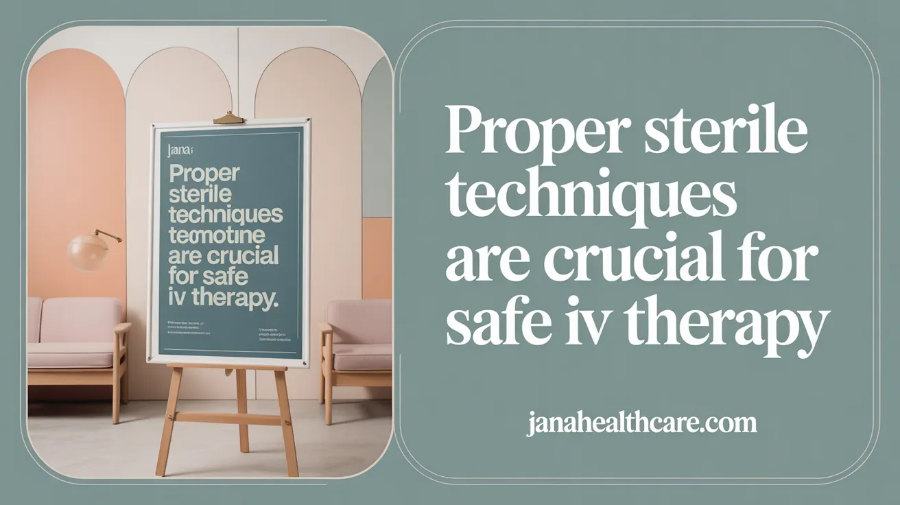 Proper sterile techniques are crucial for safe IV therapy