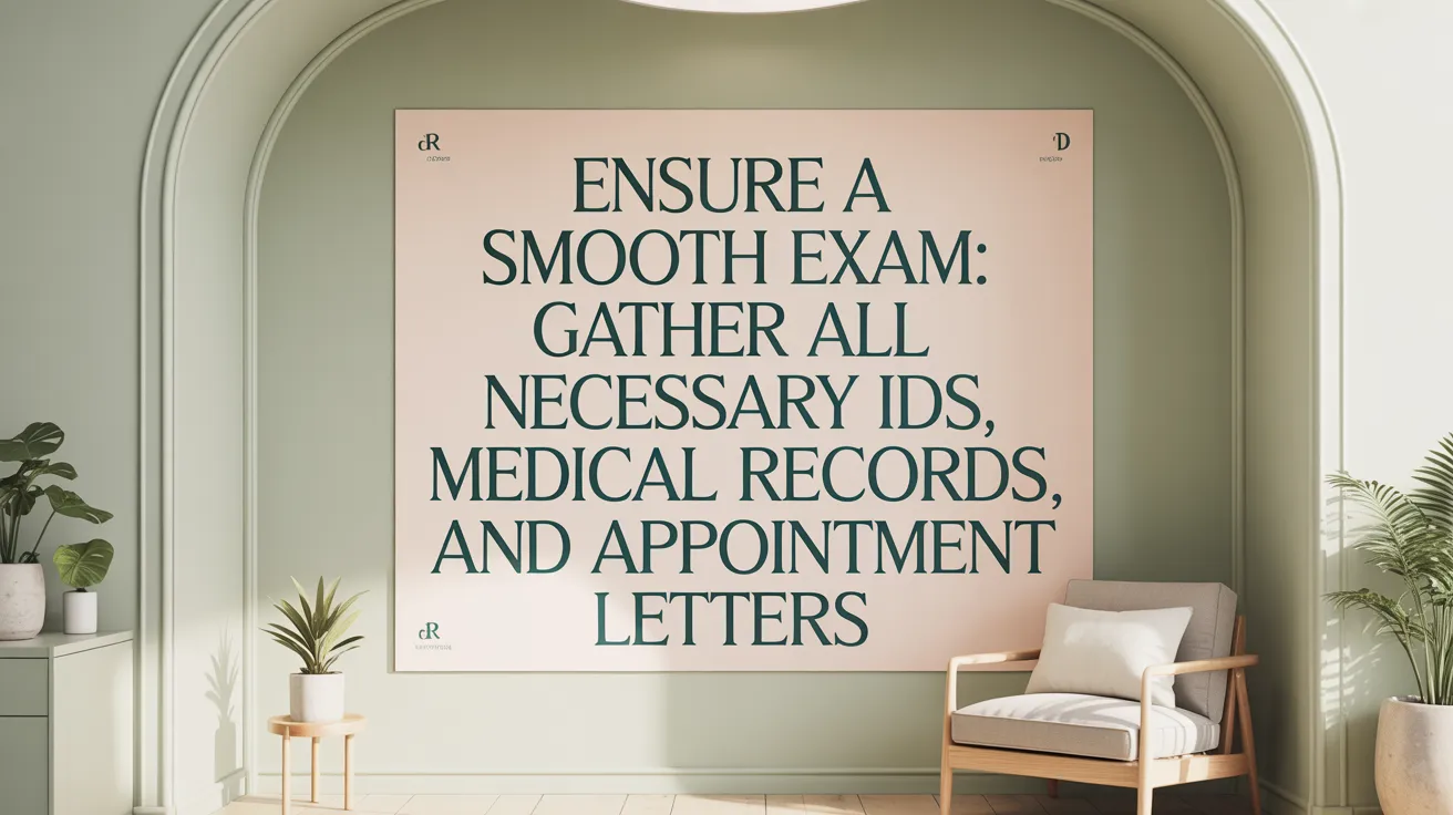 Ensure a Smooth Exam: Gather All Necessary IDs, Medical Records, and Appointment Letters