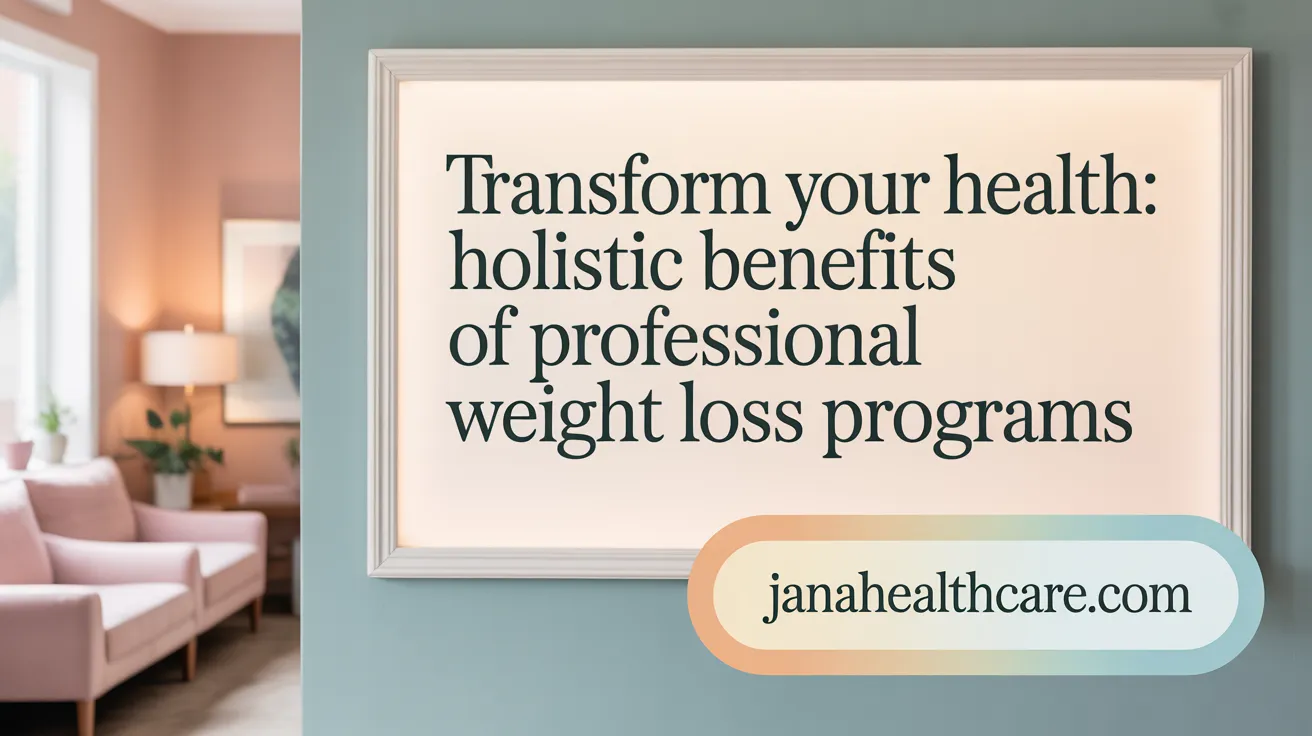 Transform Your Health: Holistic Benefits of Professional Weight Loss Programs