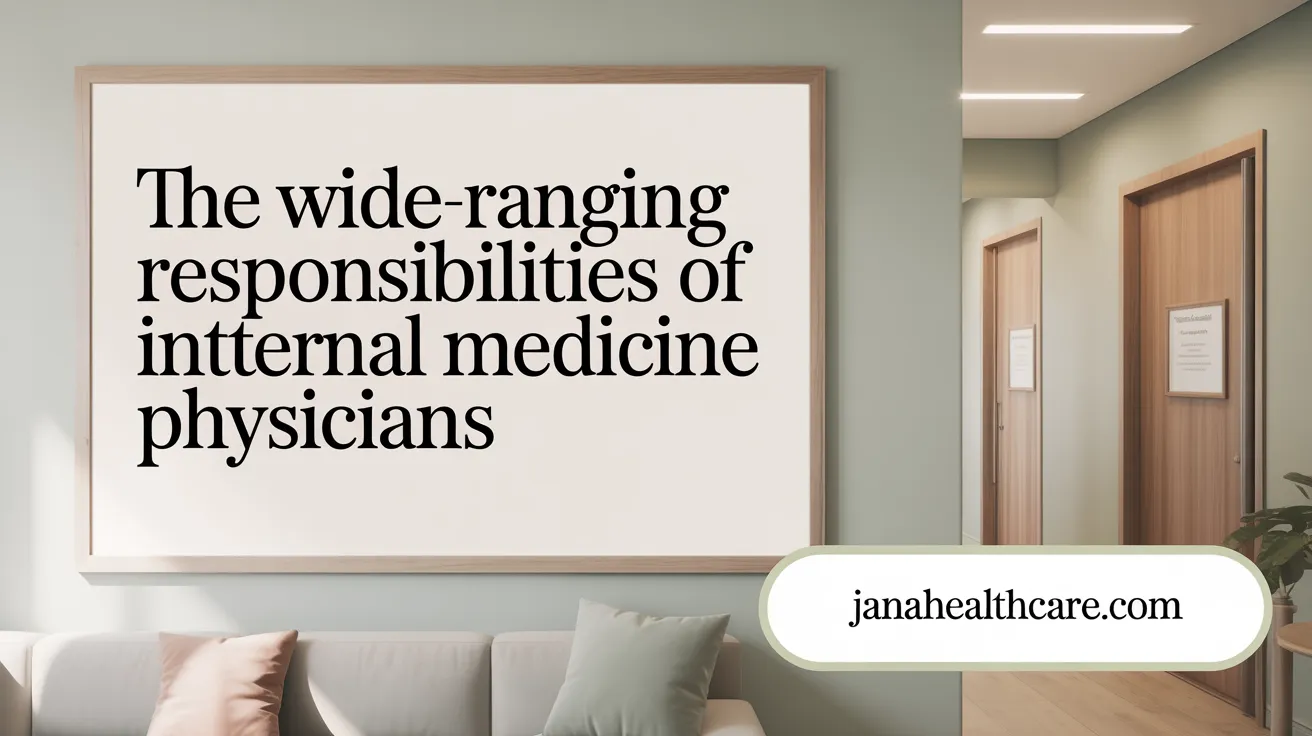 The Wide-Ranging Responsibilities of Internal Medicine Physicians