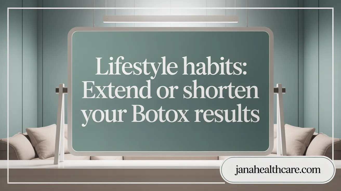 Lifestyle Habits: Extend or Shorten Your Botox Results