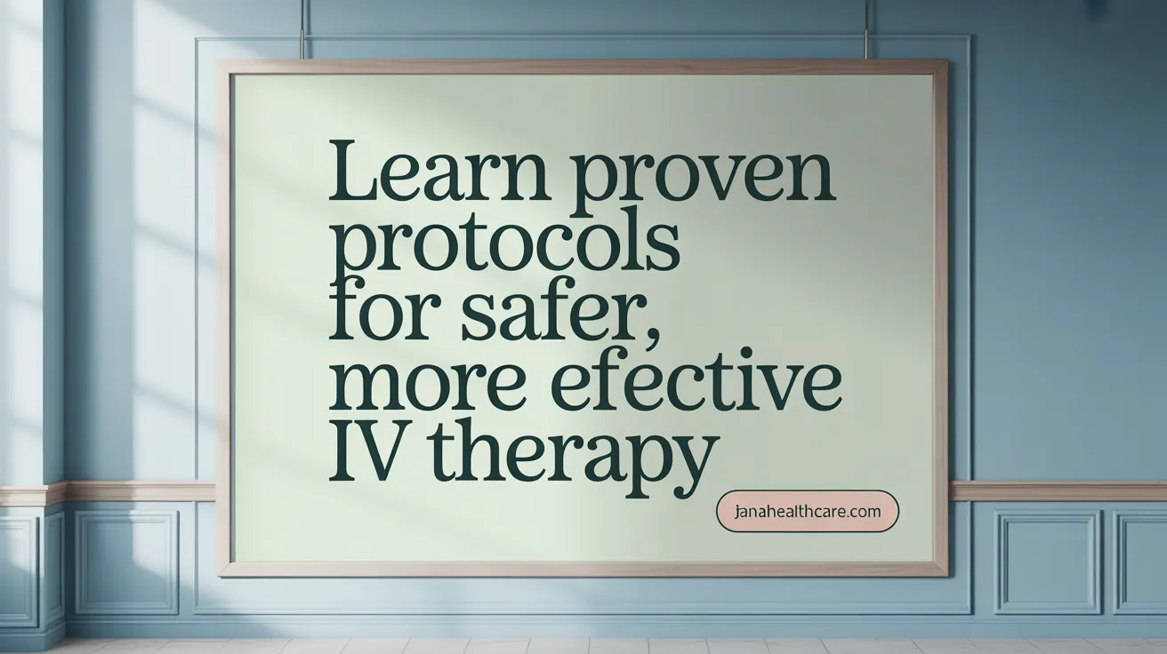 Learn Proven Protocols for Safer, More Effective IV Therapy