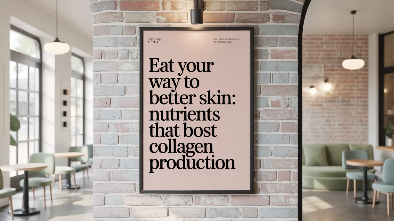 Eat Your Way to Better Skin: Nutrients That Boost Collagen Production