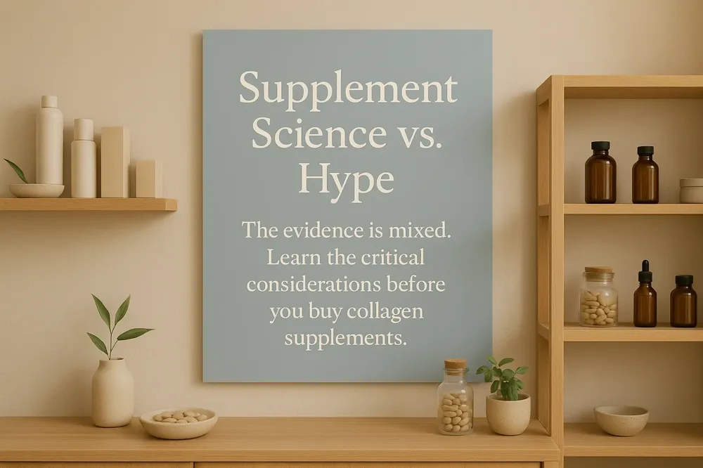 Supplement Science vs. Hype: The evidence is mixed. Learn the critical considerations before you buy collagen supplements.