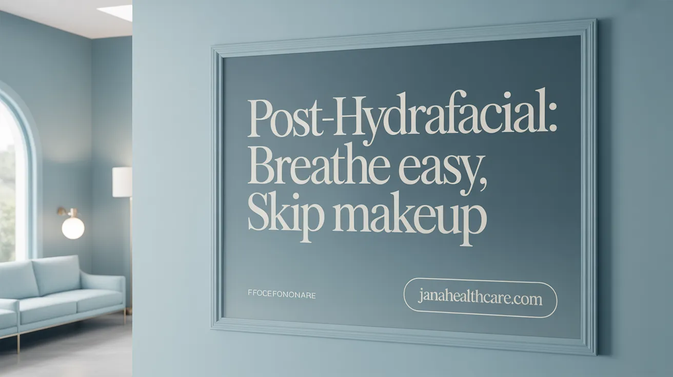 Post-HydraFacial: Breathe Easy, Skip Makeup