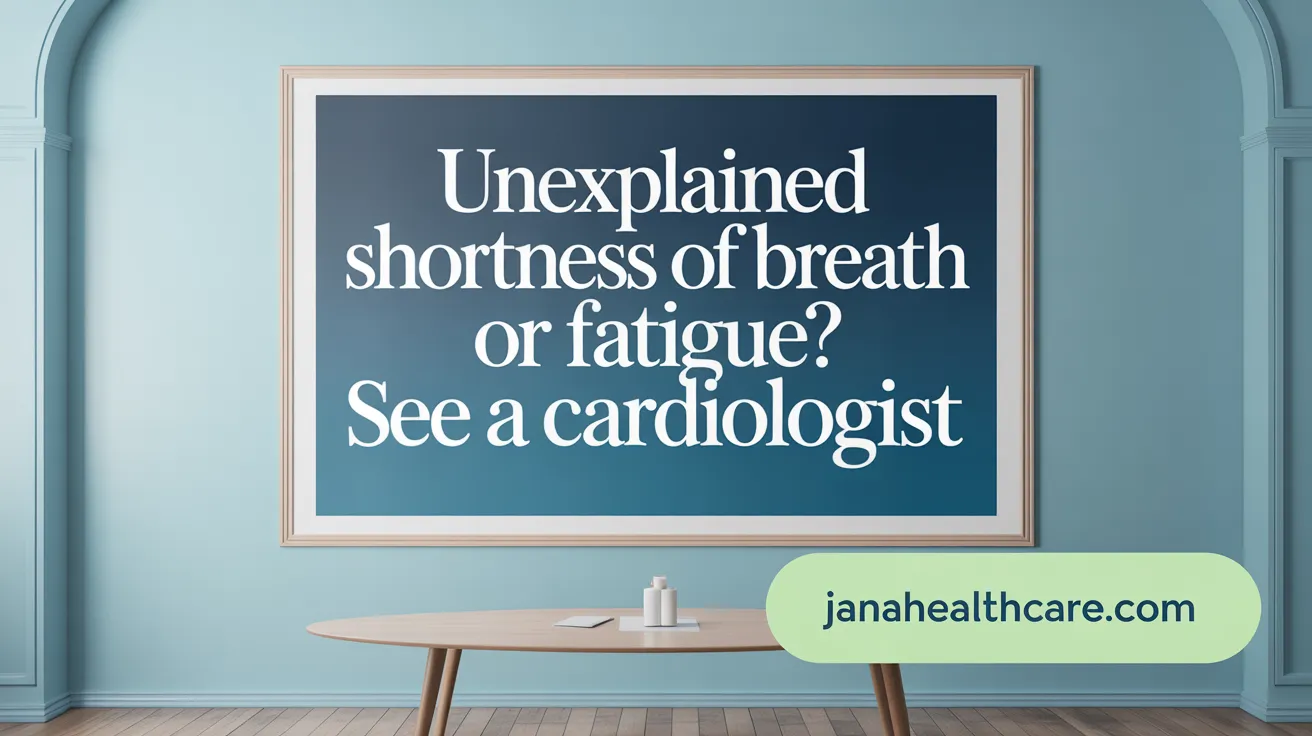 Unexplained Shortness of Breath or Fatigue? See a Cardiologist