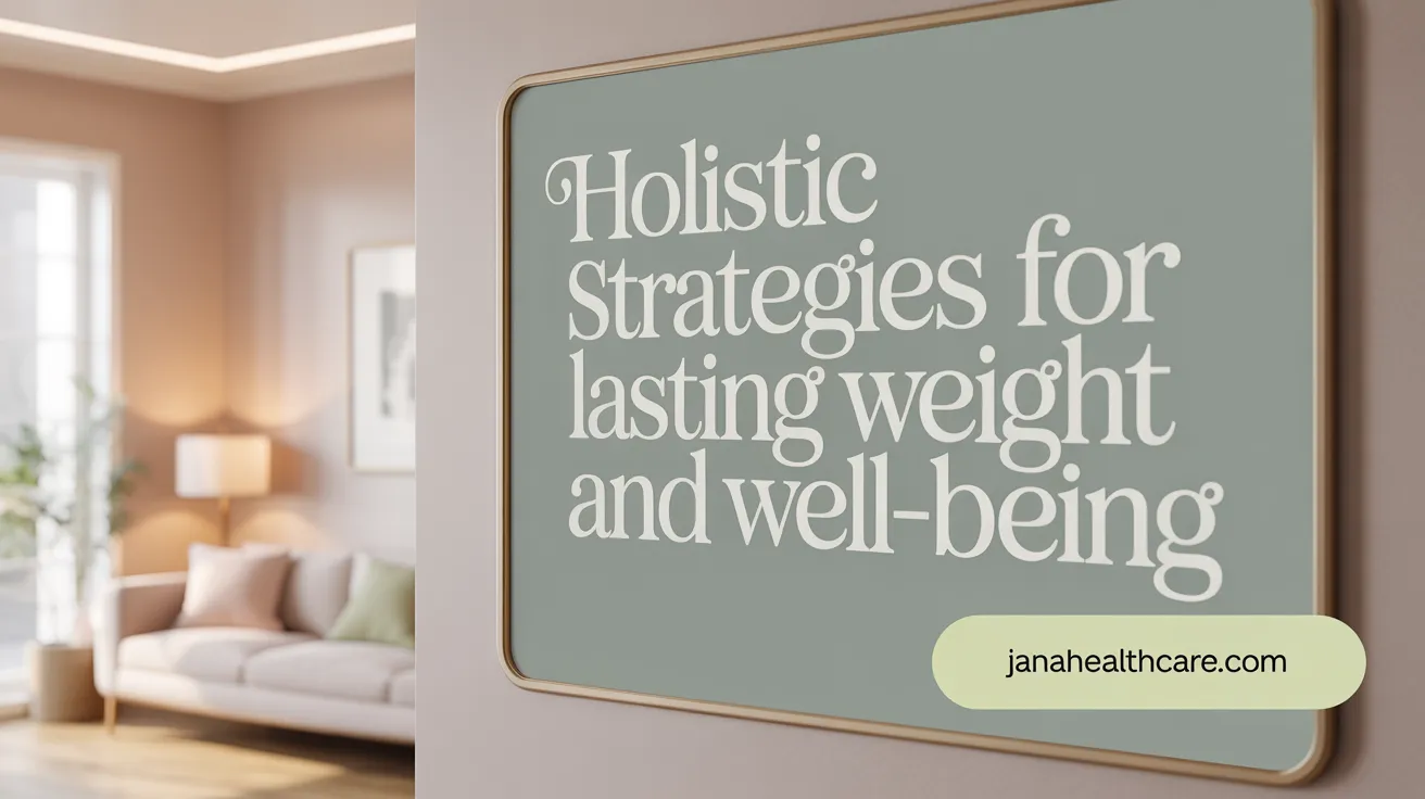 Holistic Strategies for Lasting Weight Loss and Well-Being