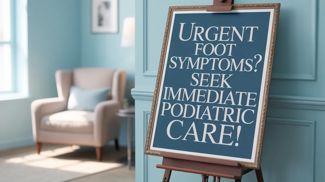 Urgent Foot Symptoms? Seek Immediate Podiatric Care!
