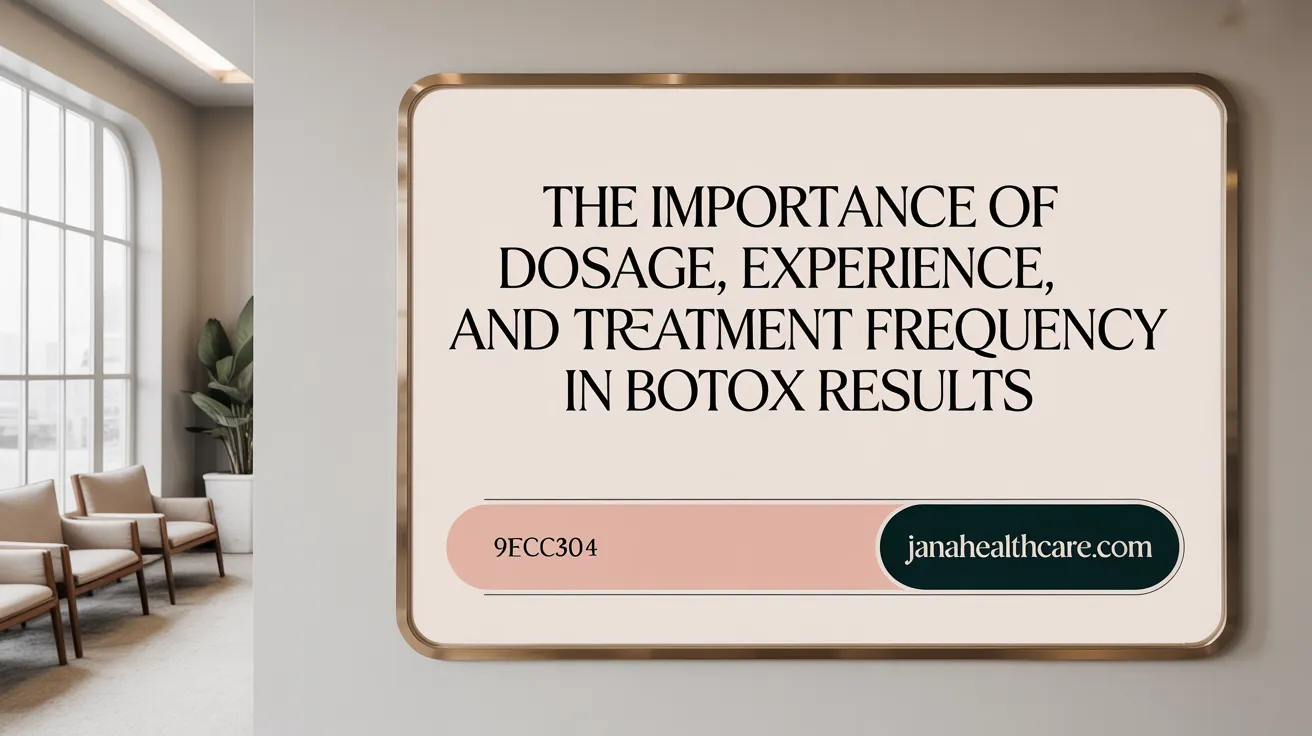 The importance of dosage, experience, and treatment frequency in Botox results