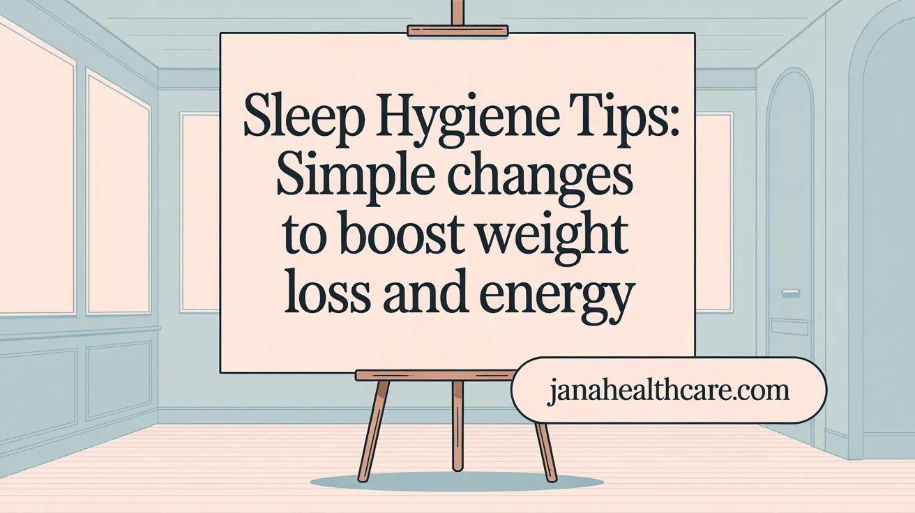 Sleep Hygiene Tips: Simple Changes to Boost Weight Loss and Energy