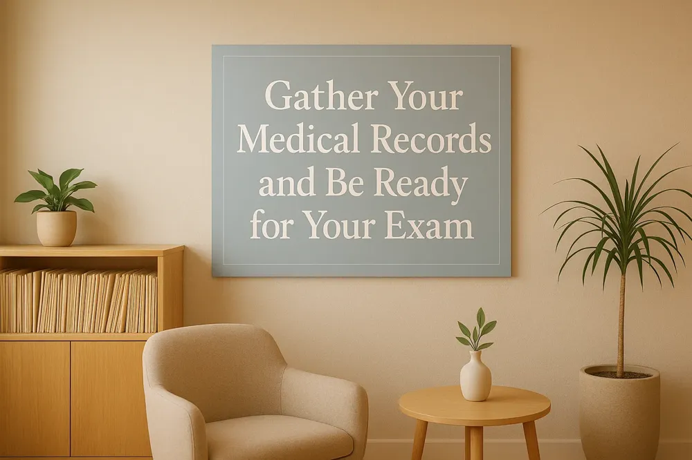 Gather Your Medical Records and Be Ready for Your Exam