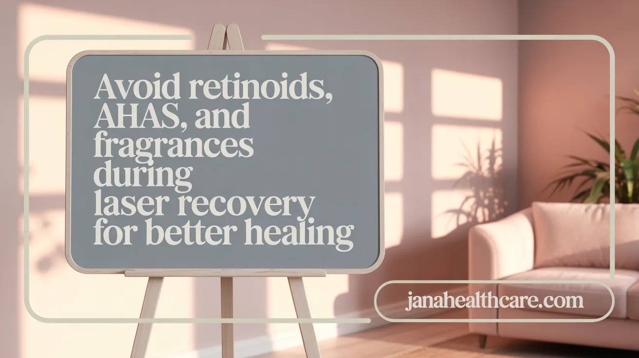 Avoid Retinoids, AHAs, and Fragrances During Laser Recovery for Better Healing