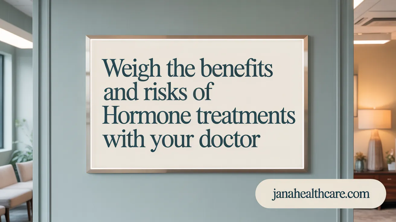 Weigh the Benefits and Risks of Hormone Treatments with Your Doctor