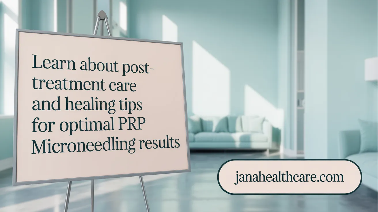 Learn About Post-Treatment Care and Healing Tips for Optimal PRP Microneedling Results