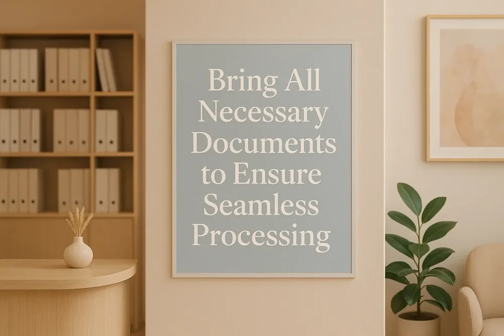 Bring All Necessary Documents to Ensure Seamless Processing