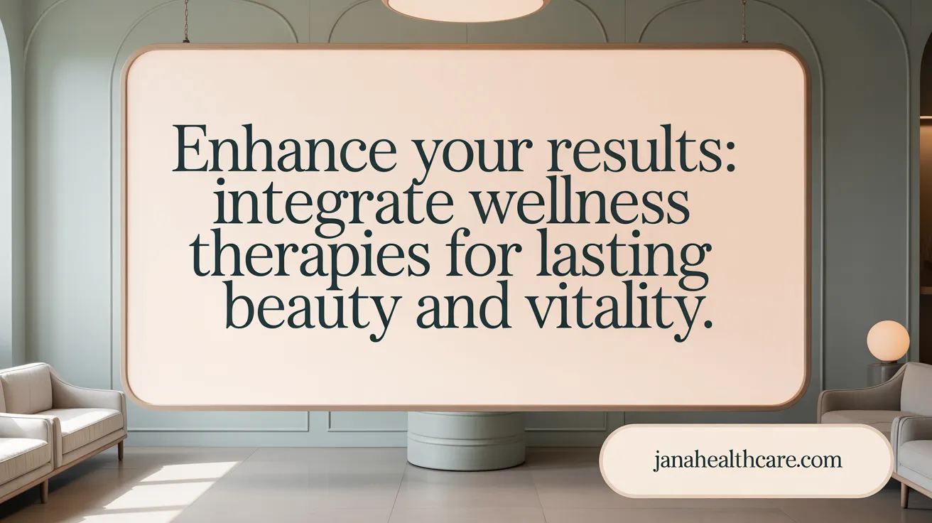 Enhance Your Results: Integrate Wellness Therapies for Lasting Beauty and Vitality