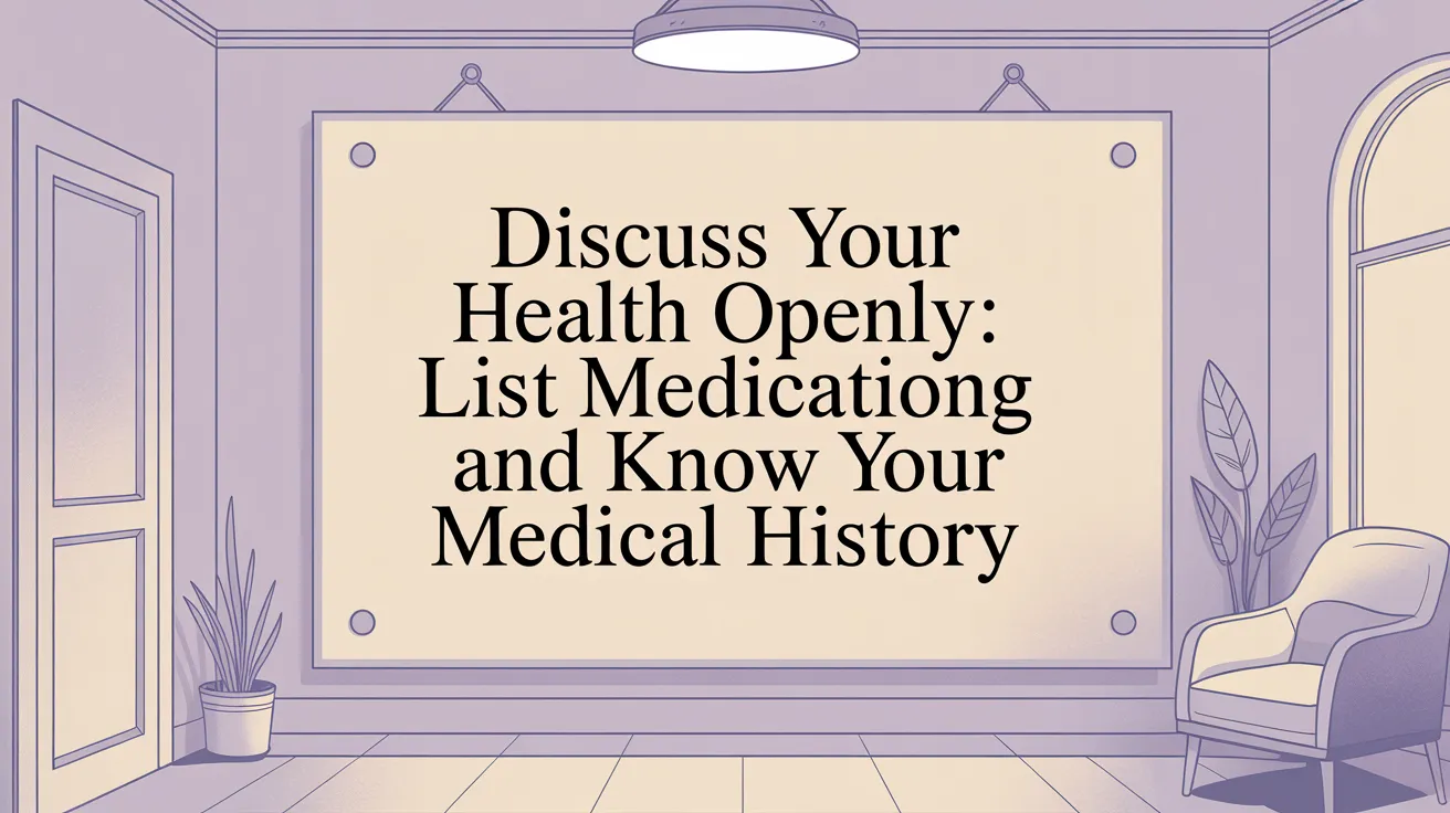 Discuss Your Health Openly: List Medications and Know Your Medical History