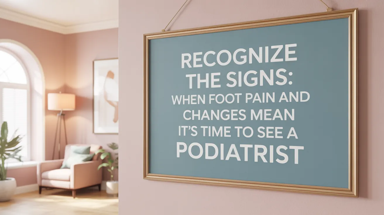 Recognize the Signs: When Foot Pain and Changes Mean It's Time to See a Podiatrist