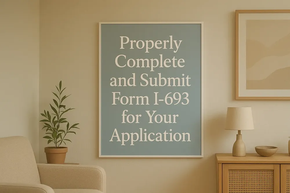 Properly Complete and Submit Form I-693 for Your Application