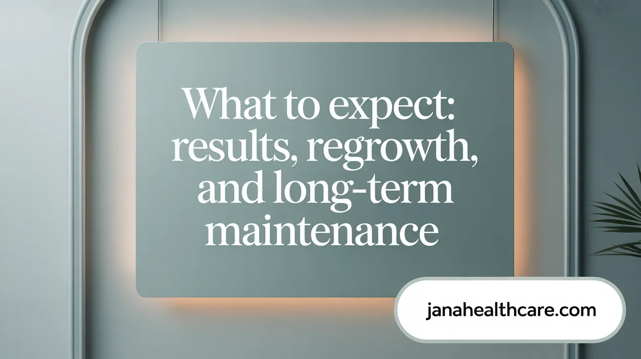 What to Expect: Results, Regrowth, and Long-Term Maintenance