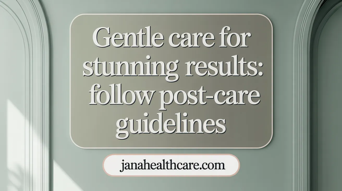Gentle Care for Stunning Results: Follow Post-Care Guidelines