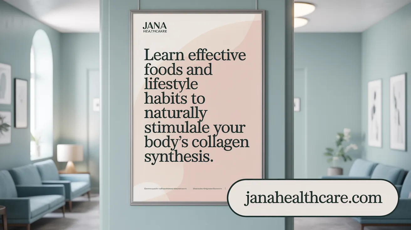 Learn effective foods and lifestyle habits to naturally stimulate your body's collagen synthesis.