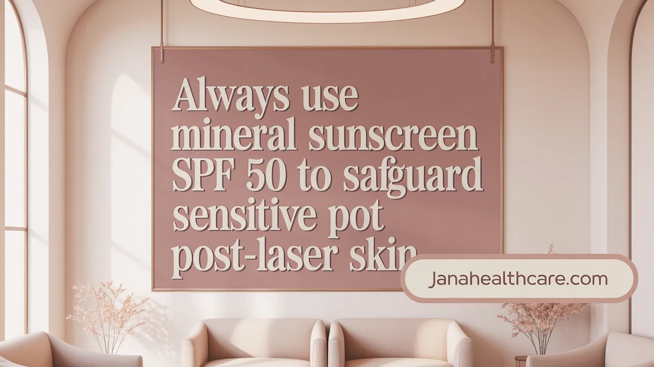 Always Use Mineral Sunscreen SPF 50 to Safeguard Sensitive Post-Laser Skin
