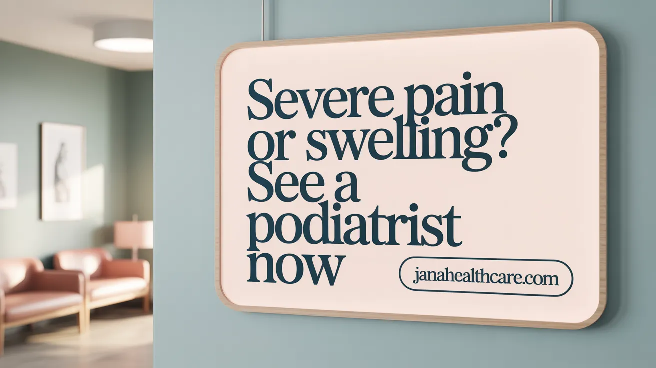 Severe Pain or Swelling? See a Podiatrist Now