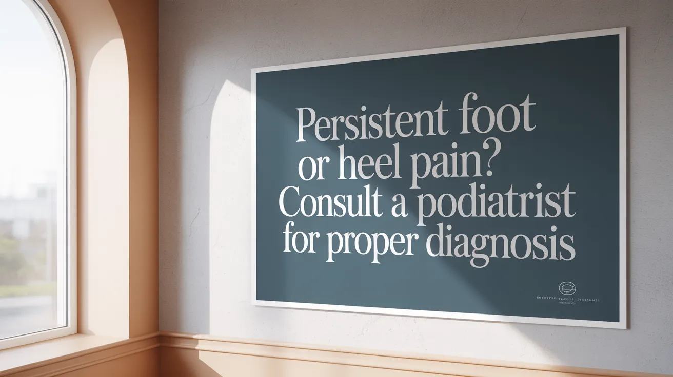 Persistent Foot or Heel Pain? Consult a Podiatrist for Proper Diagnosis