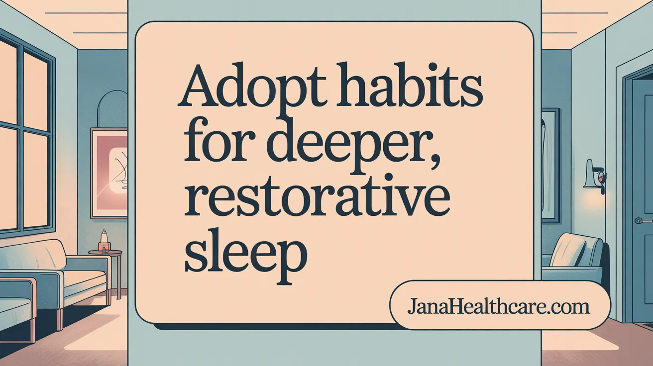 Adopt Habits for Deeper, Restorative Sleep