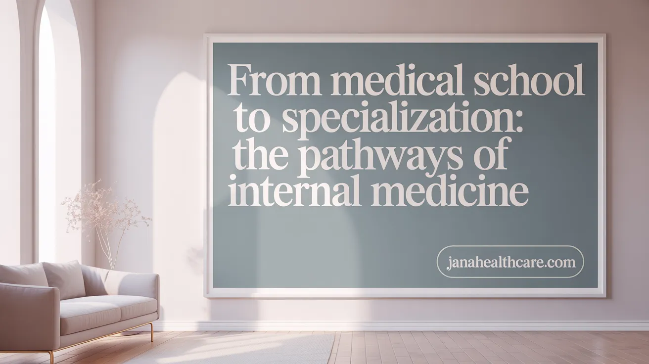 From Medical School to Specialization: The Pathways of Internal Medicine