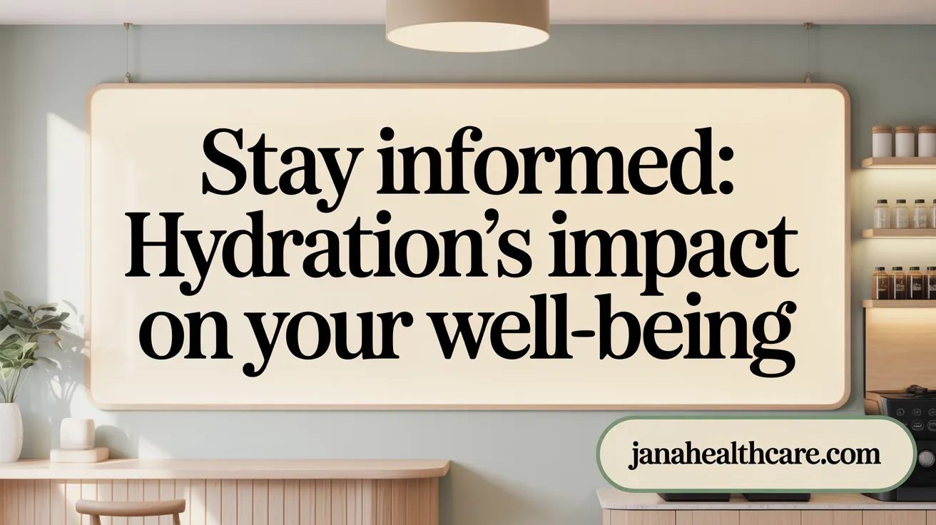 Stay Informed: Hydration's Impact on Your Well-being