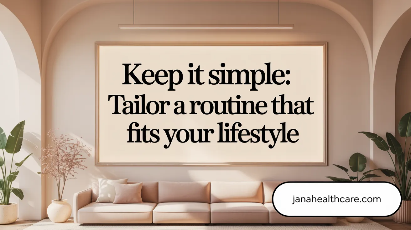 Keep It Simple: Tailor a Routine That Fits Your Lifestyle