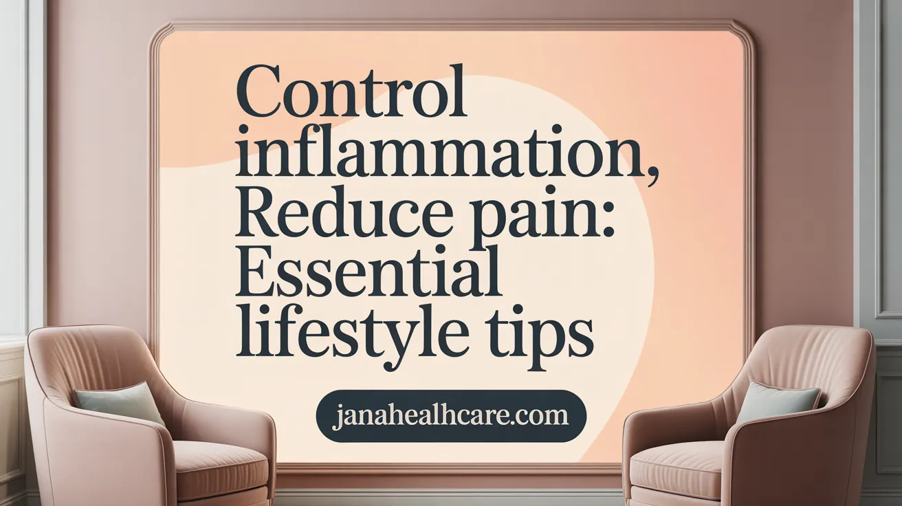 Control Inflammation, Reduce Pain: Essential Lifestyle Tips