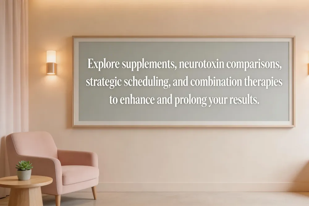 Explore supplements, neurotoxin comparisons, strategic scheduling, and combination therapies to enhance and prolong your results.