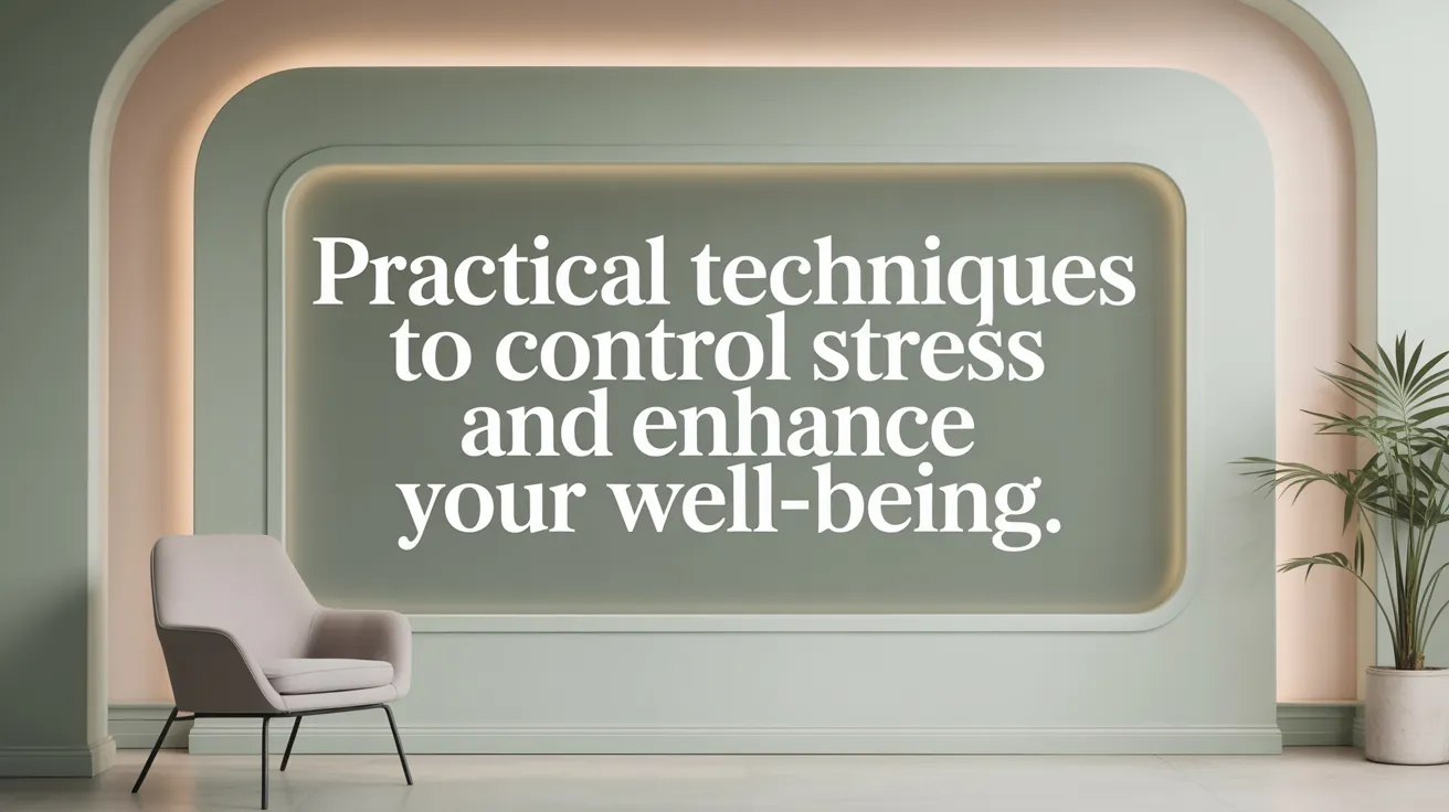 Practical techniques to control stress and enhance your well-being.
