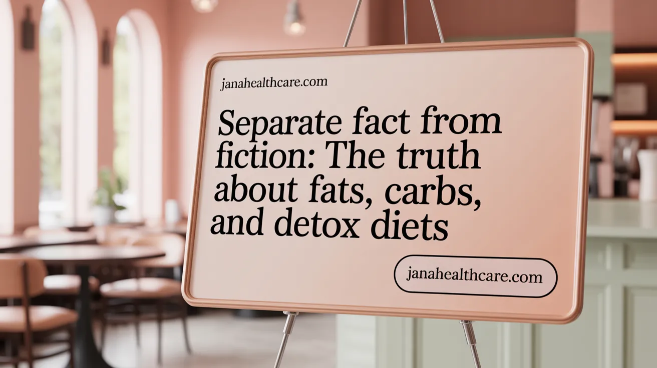 Separate Fact from Fiction: The Truth About Fats, Carbs, and Detox Diets